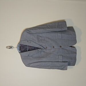Lauren Ralph Lauren Blue/Brown Herringbone Sports Coat Size 44R